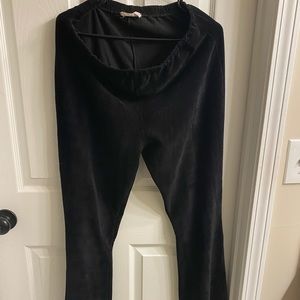 Ribbed wide leg pants